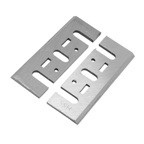 FTVOGUE Cuchillas Cepilladoras HSS de 82 Mm, Cuchillas de Repuesto de Acero de Alta Velocidad para Cepilladoras Eléctricas de Mano N1900B KP0810