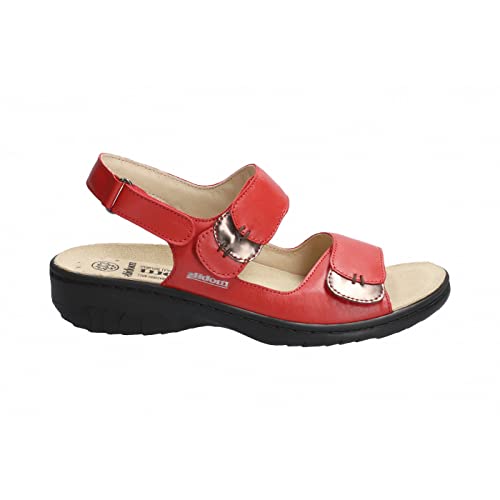  Mephisto Mobils By Getha Sandali Donna con Plantari in Sughero Silk 7841 Scarlet Size: 37 EU