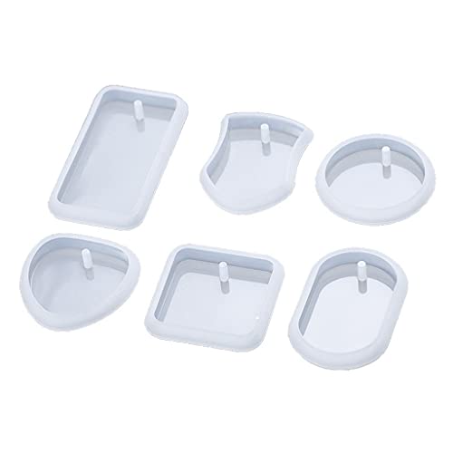 Catálogo para Comprar On-line Moldeado y fundición para comprar online. 44 JAGTRADE - Llavero de 6 piezas para bricolaje, llavero de resina, molde de silicona, para manualidades, epoxi UV, hecho a mano, para hacer manualidades, joyería, molde de...