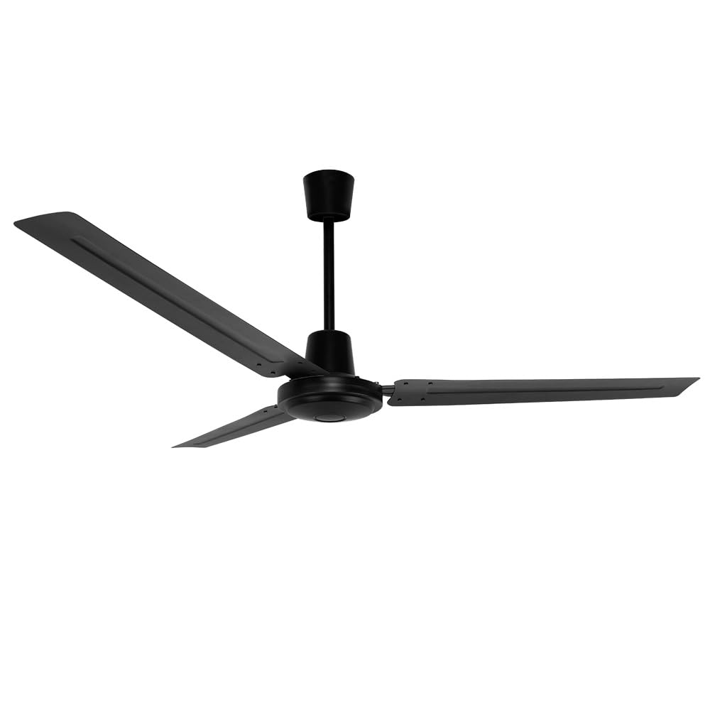 Orbegozo CF 107142 - Ventilador de techo, mando a distancia de pared, silencioso, 3 aspas metálicas, 142 cm de diámetro, 70 W de potencia, 8435568401372