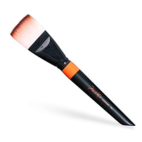 Mehron Makeup Pro Face & Body Makeup Brushes | Professional Makeup Brushes for Face & Body Paint & Special Effects Makeup, and Halloween FX Makeup Applications | Flat Body Brush