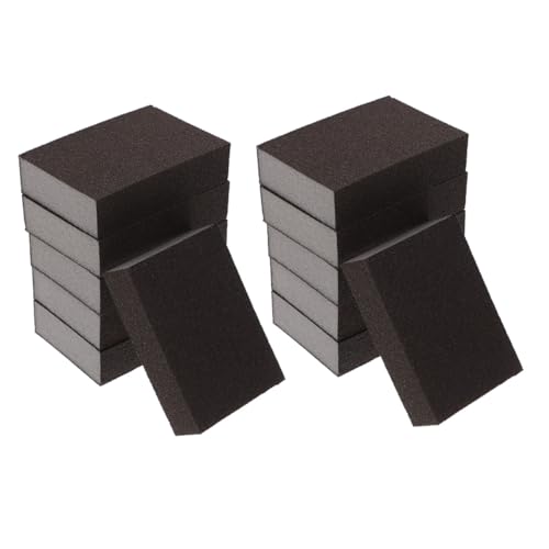 UTHCLO 12pcs Low-Density Grinding Sponge Blocks 120 Grit Sanding Sponges for Wood Polishing and Finishing Manual Sanding Pads for Industrial and Craft Use
