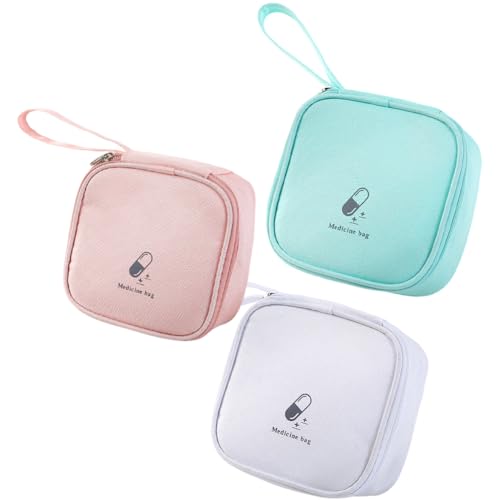 ISAKEN Caja de primeros auxilios, 3 piezas portátil de primeros auxilios médicos bolsa de rescate médica portátil bolsa de emergencia para el hogar coche y viajes al aire libre