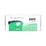 Seni Super Plus Unisex Adult Incontinence Briefs with tabs, Size M (30