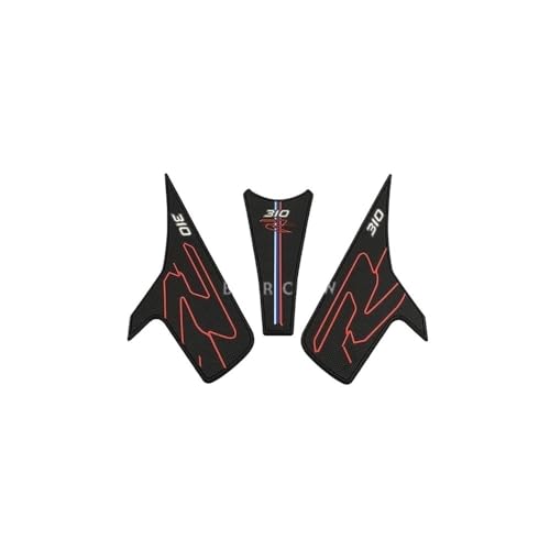 Stickers réservoir traction pads pour moto BMW G310R 2016-2022 coloris rouge