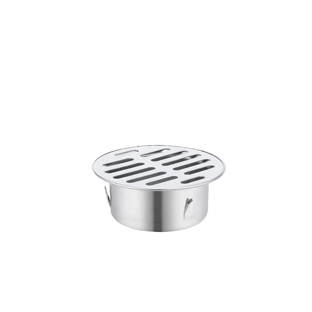 Floor Drain Floor Drain 50mm-200mm Stainless Steel Balcony Drainage Roof Round Cover Rain Pipe Cap(83mm)