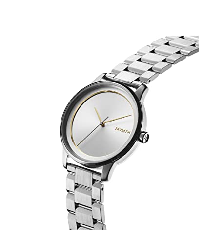 MVMT Profile Qtz Basic Slim Silver Round Dial Unisex Watch|Stainless Steel Material|Silver Color Band - 28000186-D - Image 2