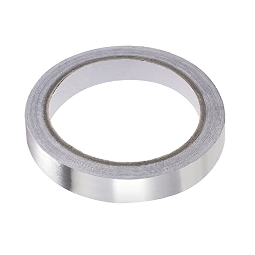 Image of Aluminum Foil Tape Adhesive Metal Tape, [for Sealing Patching Hot Cold HVAC, Duct, Pipe Insulation] - 0.4 inch /66ft /2.4 Mil /Silver