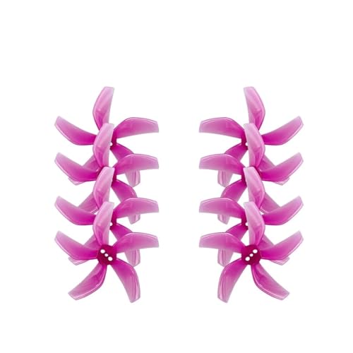 Hélices renforcées 10x5x3 anti-vibration en polycarbonate rose D51