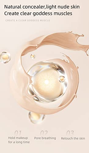 3-In-1 Cushion Foundation,Double-Layer Cushion Foundation And Powder Combination Universal Skin Tone Long-Lasting Coverage Of Blemishes,Makeup Base Primer (20Ml) #TOP5