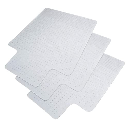 HemingWeigh Office Chair Mat with Lip Office Chair Mat for Carpet Anti-Slip PVC Carpet Protector Chair Mats for Gaming Chair Office Chair and Rolling Chairs 36 x 48 Inches Set of 3