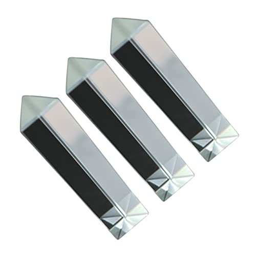 LIFKOME 3pcs Equilateral Prism Set Rainbow Photo Prisms for Photography Physics Experiments Window Decor