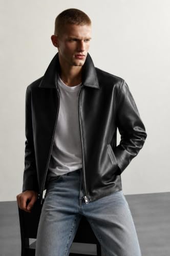 CLWN Men's Faux Leather Jacket - Image 4