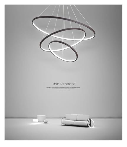 Plafonniers suspendus LED or réglables pour hauts plafonds de villa