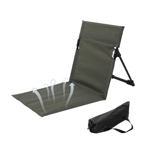 Beach Lounger - Beach Mat With Adjustable Backrest | Folding Sun Lounger | Lightweight Loungers...