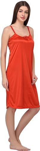 Image of You Forever Women Sexy Satin Striped Solid Above Knee Length Nighty, Loungewear, Nightwear, Sleepwear, Home Wear Short Nighty for Women Pack of 2