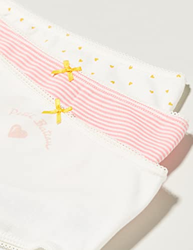 Petit Bateau Girls' Heart Print Cotton Hipsters - 3-Pack STYLE A028H SIZES 2-122