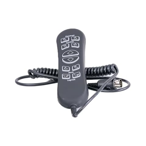 AlveyTech Hand Control Pendant for The Mega Motion (MM3702) Lift Chair - Replacement 10-Button 5-Pin Connector Remote with USB Port for Model Specific Power Recliner Lift Chairs (CTL1804039) Cover