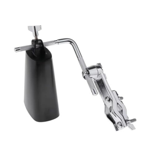Drum Clamp Metal Cowbell Holder With Cowbell L-Rod Cowbell MountIng Bracket Clamp Drum Stand Connecting Bracket Clamp