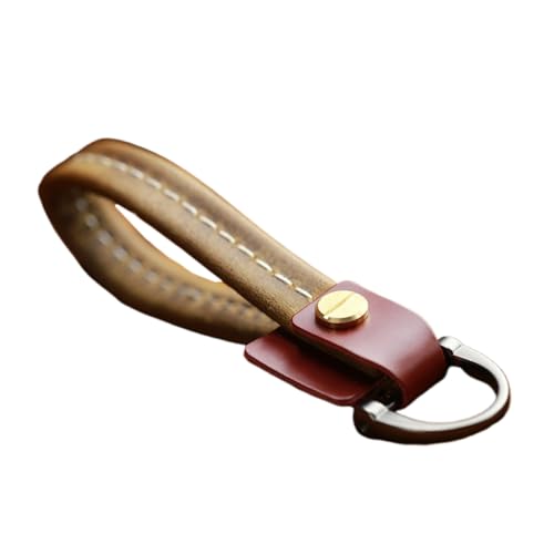 Porte-clés cuir véritable marron Gatuida l'accessoire de voiture chic et durable