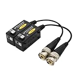 YWLUUOO BNC to RJ45 Video Transmitters Video Balun for 8MP Security Systems with AntiInterference Technology Easy Setups BNC to Ethernet Extender for CCTV Systems