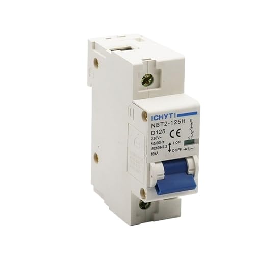 Disjoncteur miniature NBT2-125 1P 100A D pour tableau électrique de maison