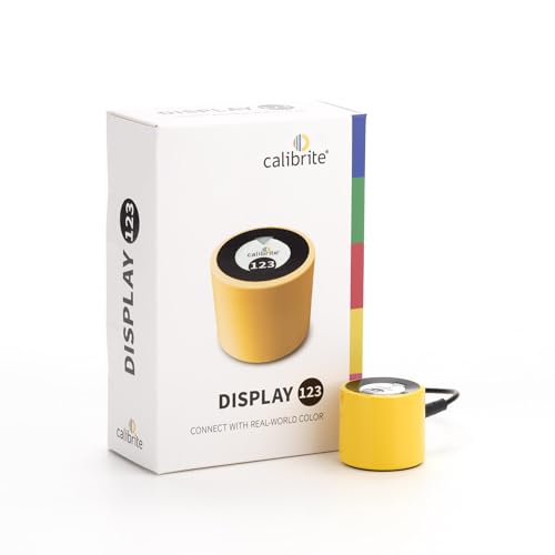 Calibrite Display 123 - Sonde de Calibration d’écran Convivial garantit des Couleurs fidèles avec Une précision sans Effort