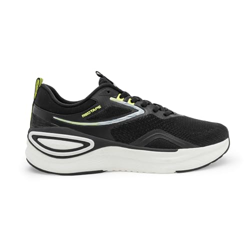 Image of Red Tape Athleisure Sports Shoes for Men | Soft Cushioned Insole, Slip-Resistance, Dynamic Feet Support, Arch Support & Shock Absorption Black