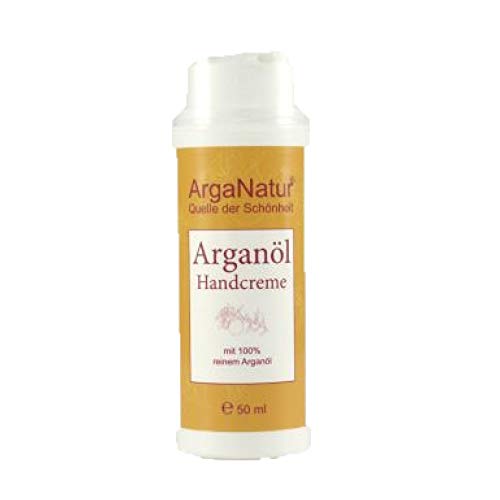 Crème pour les mains à l'huile d'argan biologique et à l'huile de pépins de figue de Barbarie ArgaNatur 50 ml ? Crème végétalienne 100% pure biologique