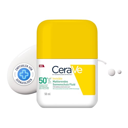 CeraVe Invisible Mattierendes Sonnenschutz Fluid LSF 50+