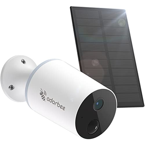 Security Cameras Wireless Outdoor with Solar Panel: 1080p WiFi Camera Rechargeable Battery Powered Night Vision for Home Outside Video Surveillance System Works with Adorcam App Security Cameras Wireless Outdoor with Solar Panel: 1080p WiFi Camera Rechargeable Battery Powered Night Vision for Home Outside Video Surveillance System Works with Adorcam App
