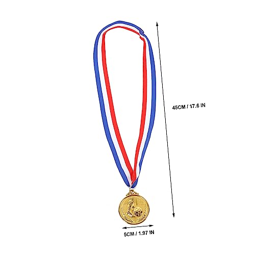 KOMBIUDA 12 Peças Troféus De Medalha De Copa De Futebol Para Crianças Troféu Medalhas De Futebol Par
