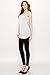 Made By Johnny MBJ WT1101 Womens Basic Extra Long Tunic Tank Top with Side Shirring L White