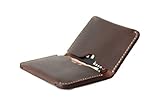 MEKU Men's Handmade Slim Leather Wallet Credit Card Holder Slim Wallet