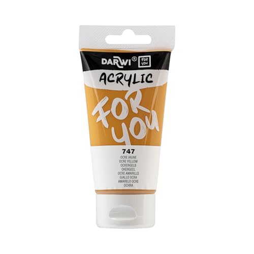 Darwi For You DF5150075747C Acrylique 75ml Opaque Ocre jaune