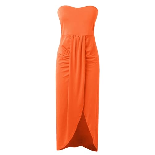 Robe de plage pour femmes ample et décontractée à col rond sans manches