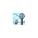 VersionTECH. Mini Handheld Fan, USB Desk Fan, Small Personal Portable Table Fan with USB Rechargeable Battery Operated Cooling Folding Electric Fan for Travel Office Room Household Black