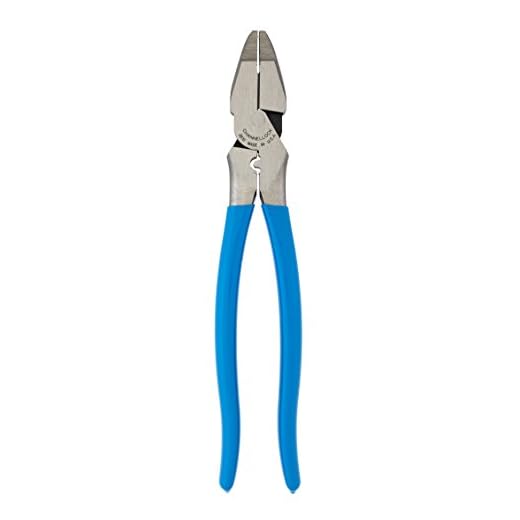 Channellock 3610 10.5-Inch High Leverage Linemen Plier,Blue