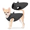 SCENEREAL Winter Dog Vest Coat with Harness Built in Warm Dog Jacket for Small Medium Dogs Dog Cold Weather Coats with Zipper Fleece Puffer Vest Windproof Snow Clothes for Puppy Pet