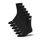 Odd Sox Basix - Men’s Crew Socks – Black 6-Pack | Durable Comfort, High-Performance Cotton Blend at Everyday Value