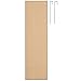 Americanflat 12x48 Over The Door Mirror - Hanging Full Length Mirrors with Engineered Wood - Modern Mirror for Bathroom, Bedroom, Living Room - Mirrors for Wall Display and Home Decor - Black