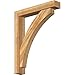 Ekena Millwork BKT0604X34X42THR05RWR Thorton Block Rough Sawn Bracket w/Offset Brace, Western Red Cedar