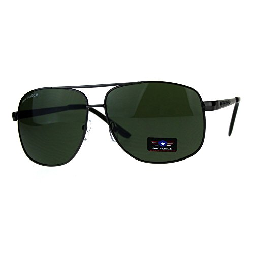 Air Force Sunglasses Mens Square Aviators Retro Fashion UV 400