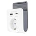 Produktbild REV USB Ladegerät - Steckdosenadapter mit praktischer Ablageschale für Smartphone, inkl. USB (Typ A & C), 230V Steckdose, weiß