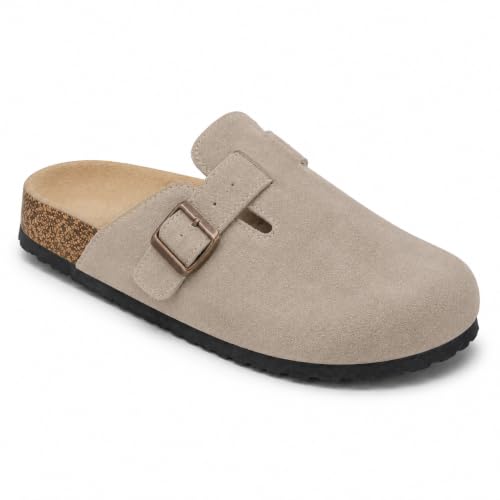 Image of layasa Men Cross Strap Clog Slipper | Colourblock Buckle Strap Slip-On Casual Slippers | Men's Mule Clogs /Closed-Toe Slippers