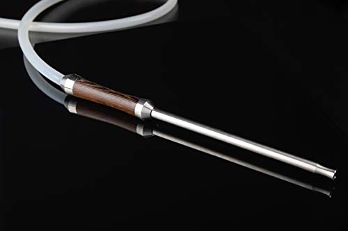 Shisha, Design-Wasserpfeife aus hochwertigem Titan und strapazierfähigem Wenge-Holz, 775 x 145 cm, Wasserpfeife Shisha… – Bild 6