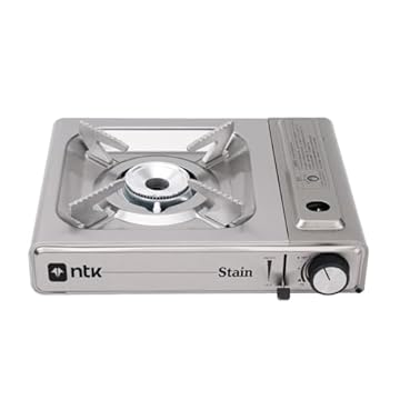 NTK, Fogareiro Stain em Aço Inox com Ignição Automática e Flex Fuel