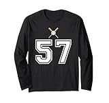Photo Gallery 57 numero baseball stile vintage bianco maglia a manica Photo Gallery 57 numero baseball stile vintage bianco maglia a manica