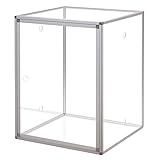組立式アクリルバードケージ 右（左）開き 全面透明アクリルケース2サイズ (Ｌサイズ) 丈夫な板厚3mm