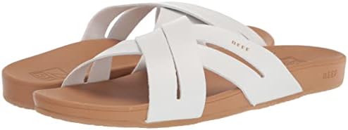 Reef Women's Sandals, Cushion Spring Bloom, White/Tan, 9 | Image 6